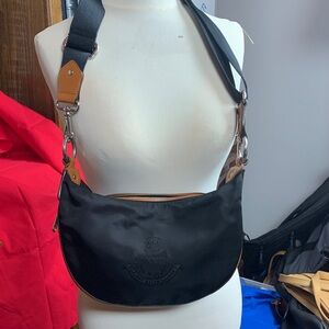 Lauren Ralph Lauren Black and Tan Crossbody Bag